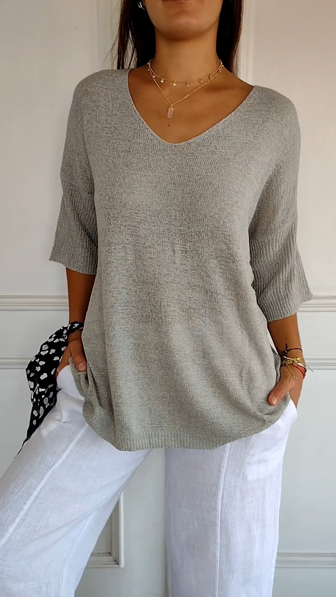 Refined everyday relaxed top for women | LAUREN -8