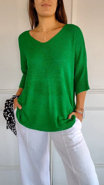 Refined everyday relaxed top for women | LAUREN -7