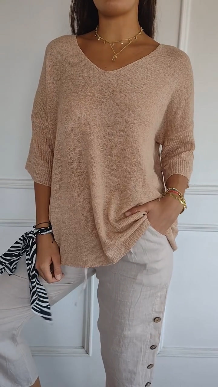Soft versatile relaxed top for women | Jill -8