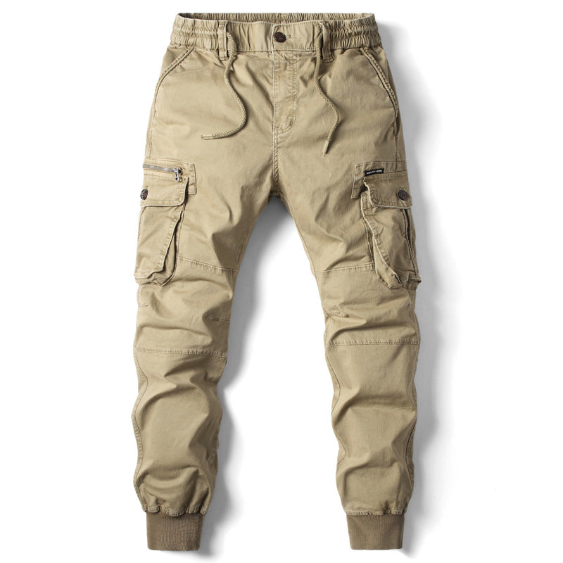 Classic utility relaxed cargo trousers for men -1
