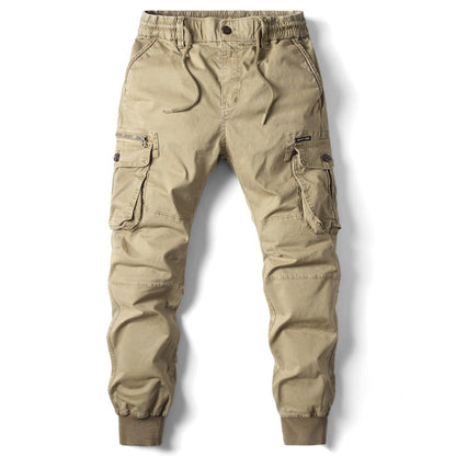 Classic utility relaxed cargo trousers for men -1