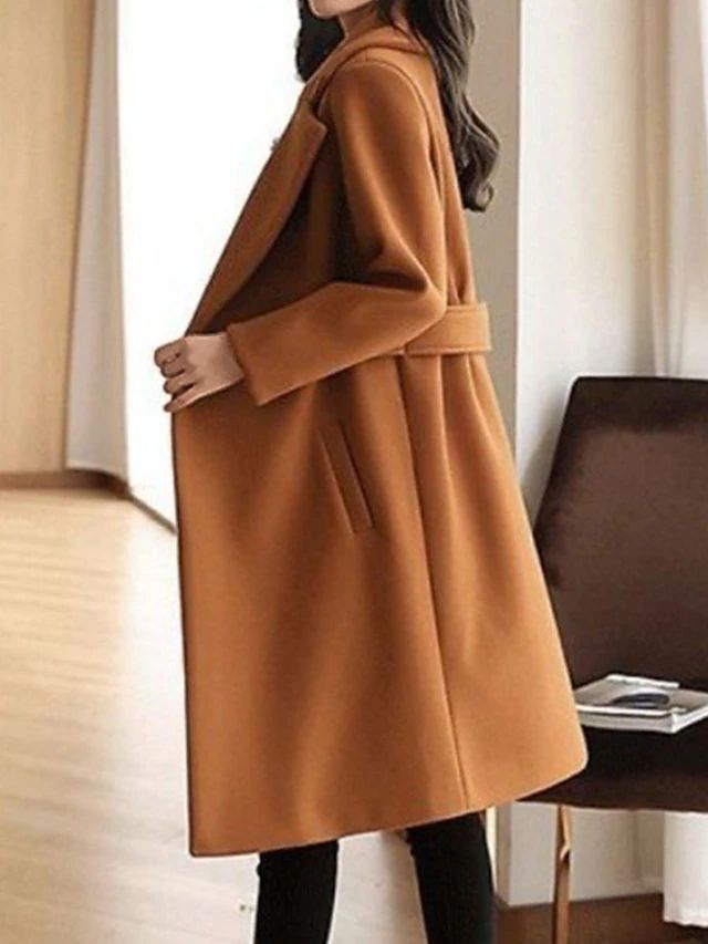 Classic elegant tailored coat for women | Sienna -5