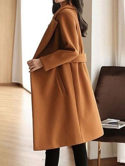 Classic elegant tailored coat for women | Sienna -5