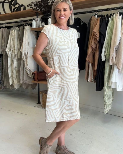 Elegant everyday relaxed dress for women | Nelia -4