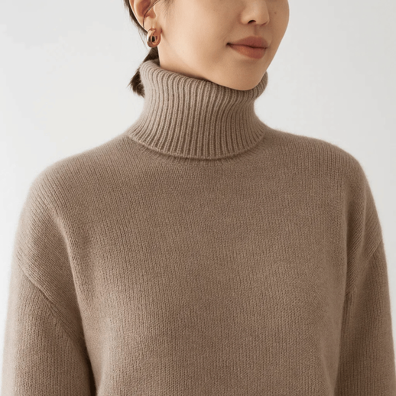 Classic relaxed ribbed jumper for women | Aurora -4