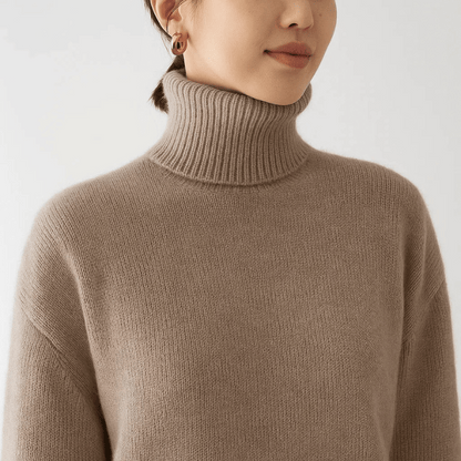 Classic relaxed ribbed jumper for women | Aurora -4