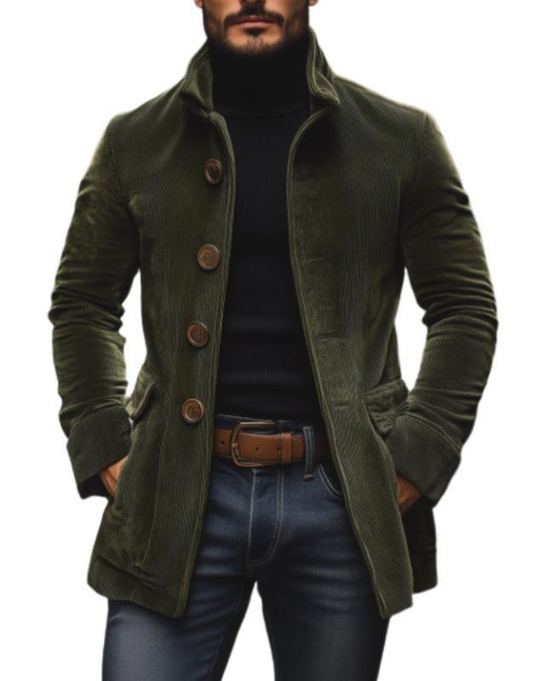 Classic elegant insulated coat for men | Rainer -7