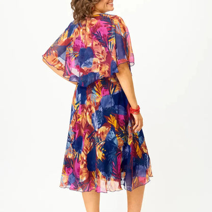 Classic elegant flowy dress for women | Barbara -5