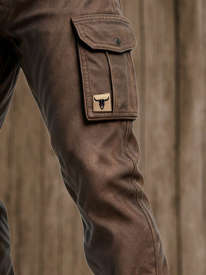Utility everyday relaxed cargo trousers for men | David -5