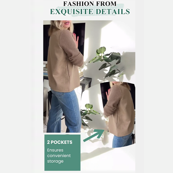 Classic fitted structured blazer for women | Alesia -3