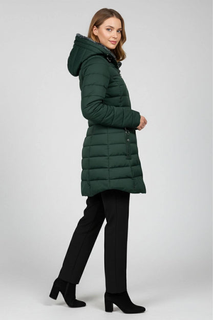 Warm lightweight quilted puffer jacket for women | Caurelle -6