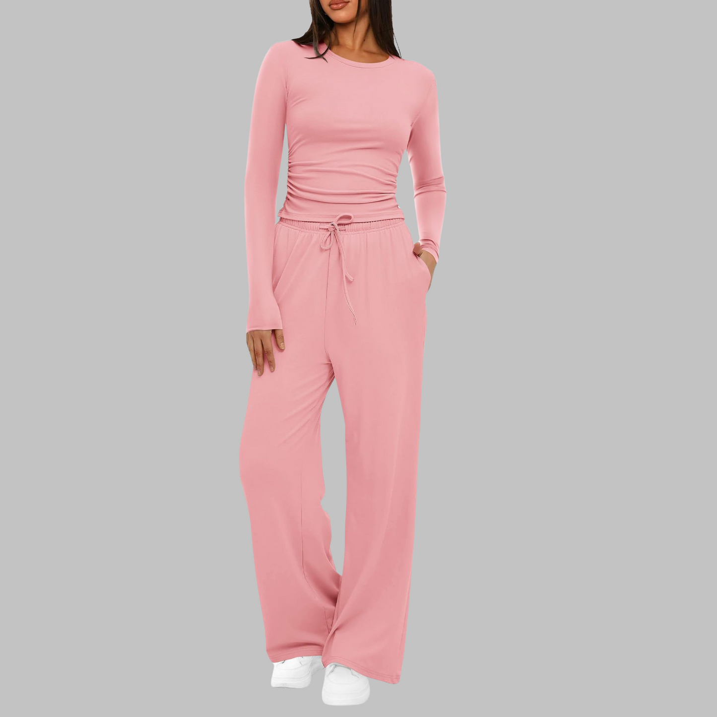 Classic smart relaxed trousers for women | Belle -7