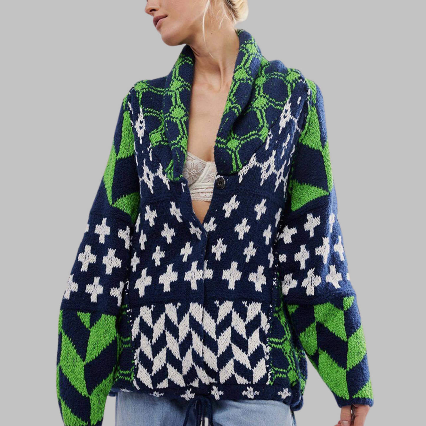 Soft relaxed longline cardigan for women | PORTIA -8