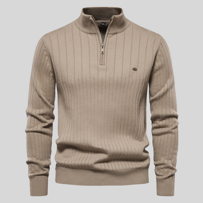 Cosy knit ribbed jumper for men | Zyric -1