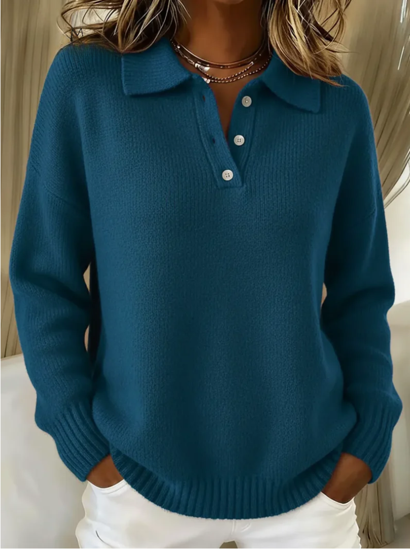 Classic relaxed knit jumper for women | Olivia -2
