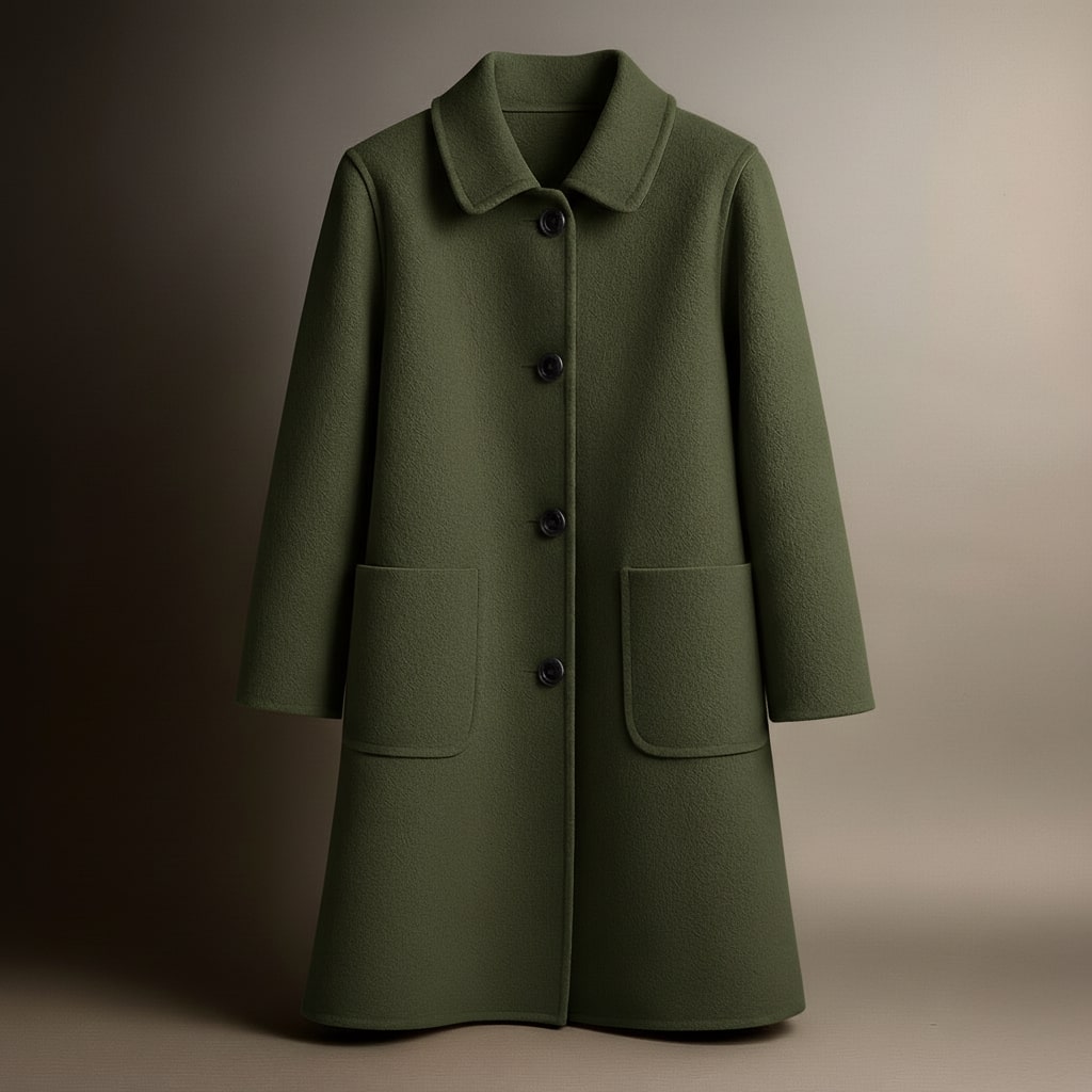 Classic elegant tailored coat for women | Elio -6