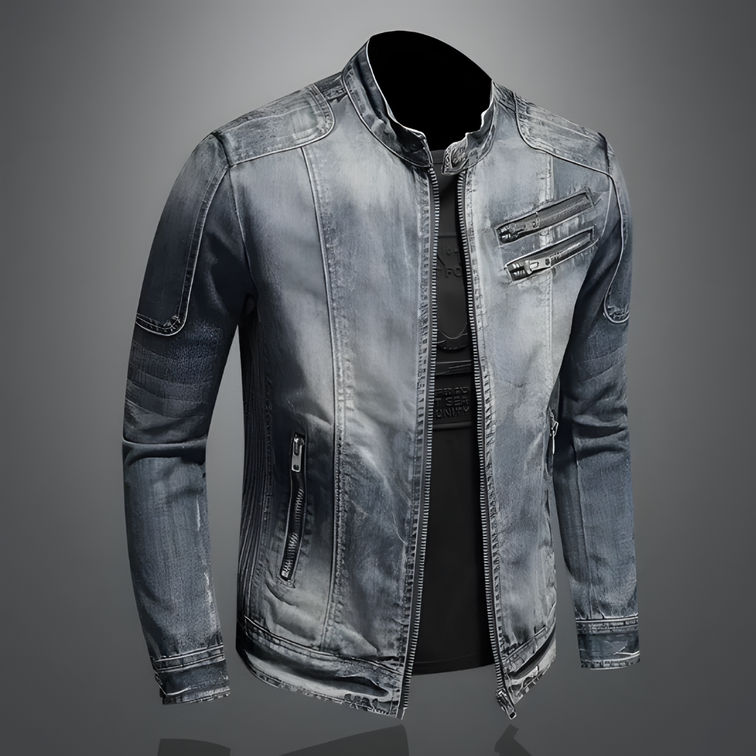 Classic everyday casual denim jacket for men | Alessio -8