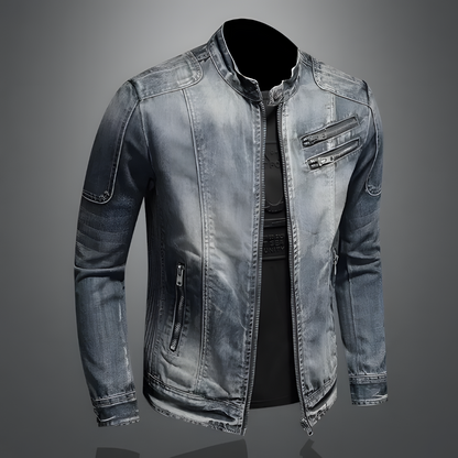 Classic everyday casual denim jacket for men | Alessio -8