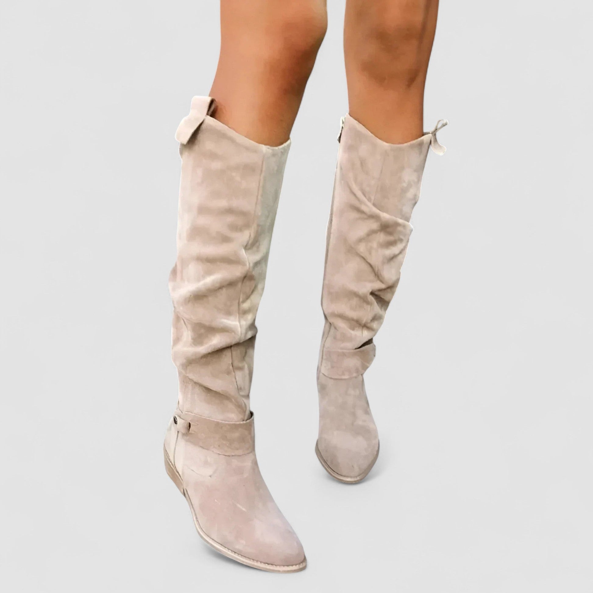 Comfortable rugged leather boots for women | Megan -2
