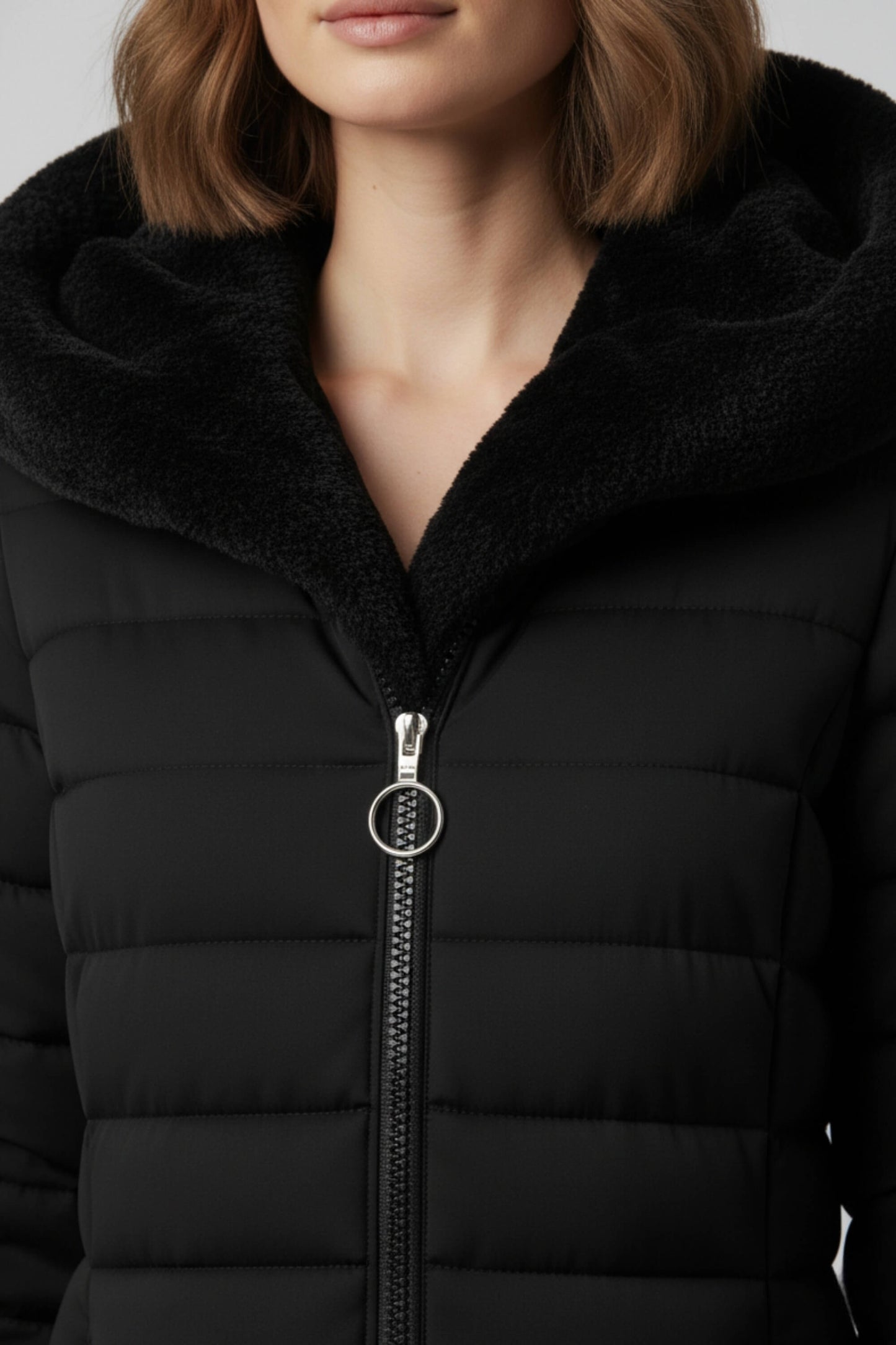 Warm lightweight quilted puffer jacket for women | Caurelle -2