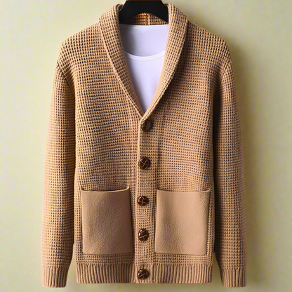Classic longline knit cardigan for men | Alexander Matthew -10