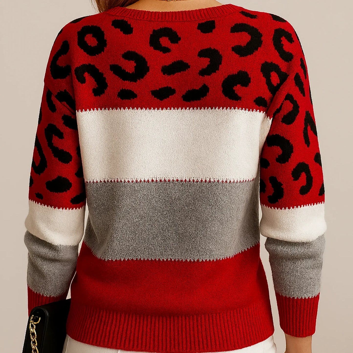 Soft relaxed ribbed jumper for women | Velora -5