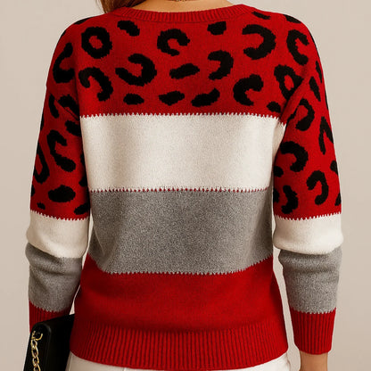 Soft relaxed ribbed jumper for women | Velora -5