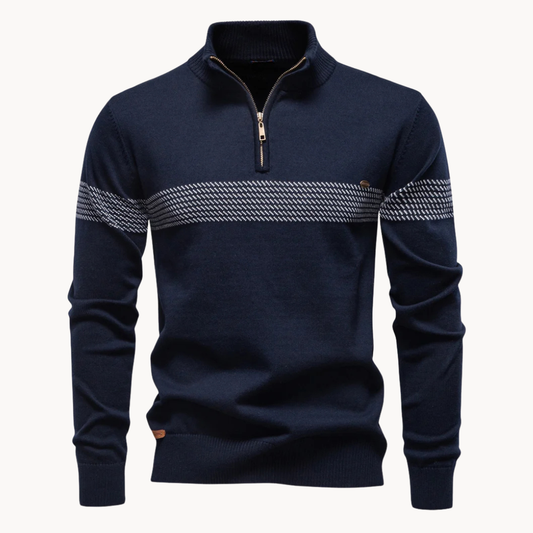 Classic relaxed ribbed jumper for men | Durham -1