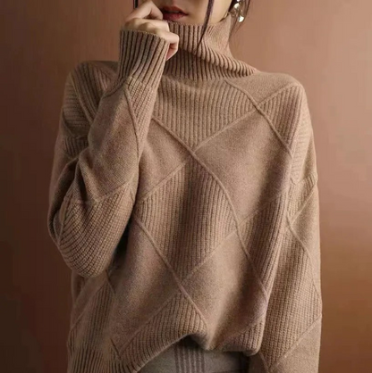 Classic soft ribbed jumper for women | Solenne -16
