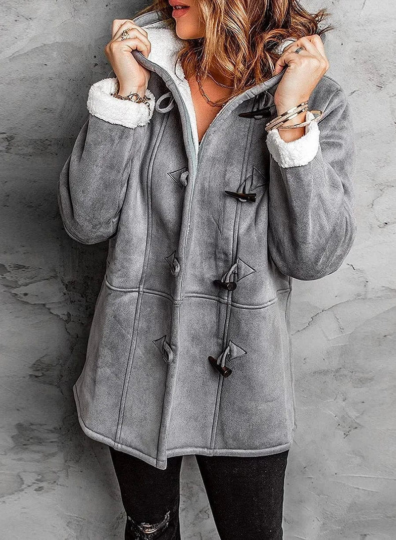 Elegant warm insulated coat for women | Arwelyn -1