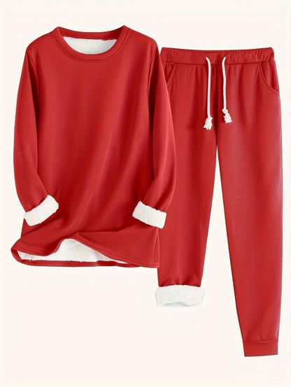 Comfortable soft relaxed loungewear set for women | Elara -9
