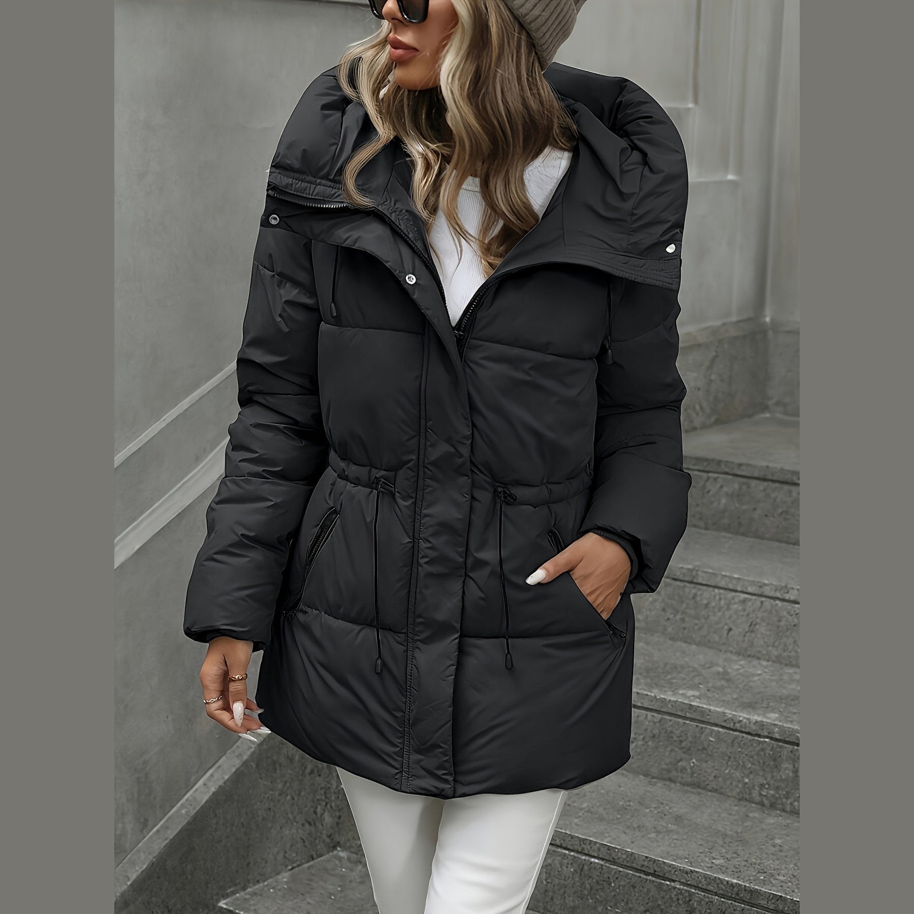 Classic everyday insulated parka for women | Aurora -9