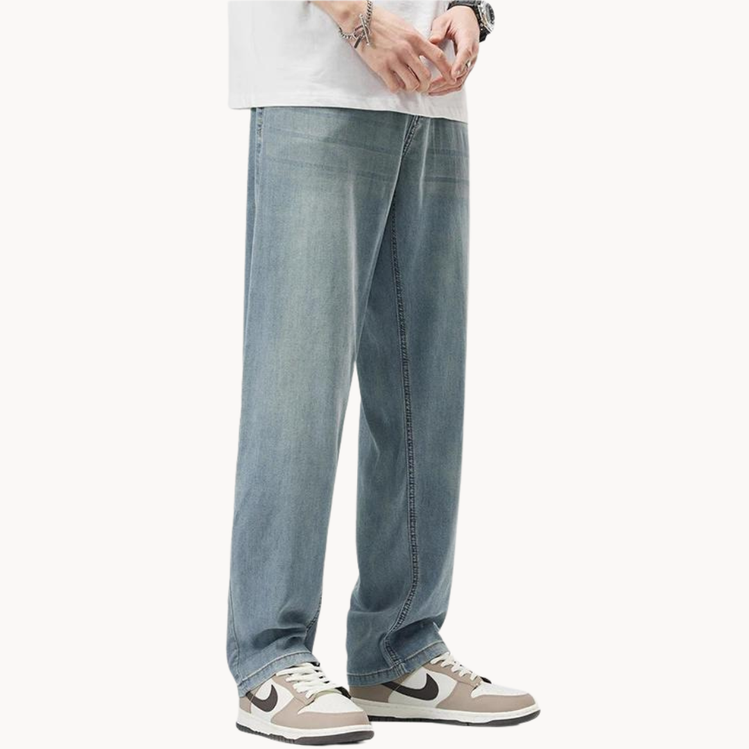Classic tailored relaxed trousers for men -8
