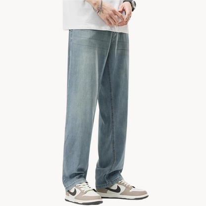Classic tailored relaxed trousers for men -8