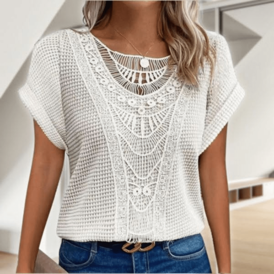 Refined everyday relaxed top for women | Simone -2