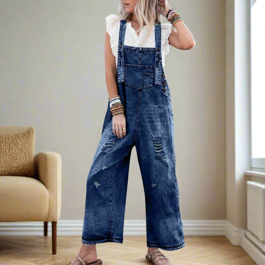 Classic elegant feminine jumpsuit for women | Carmelita -2