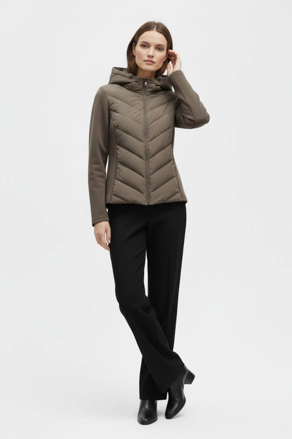 Warm everyday insulated puffer jacket for women | Caurelle -11
