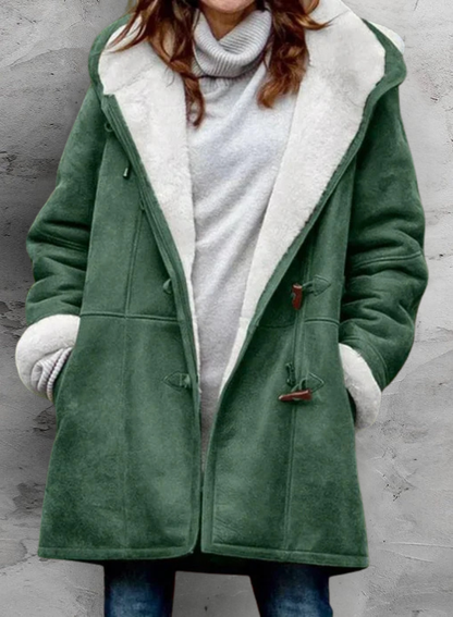 Elegant warm insulated coat for women | Arwelyn -10