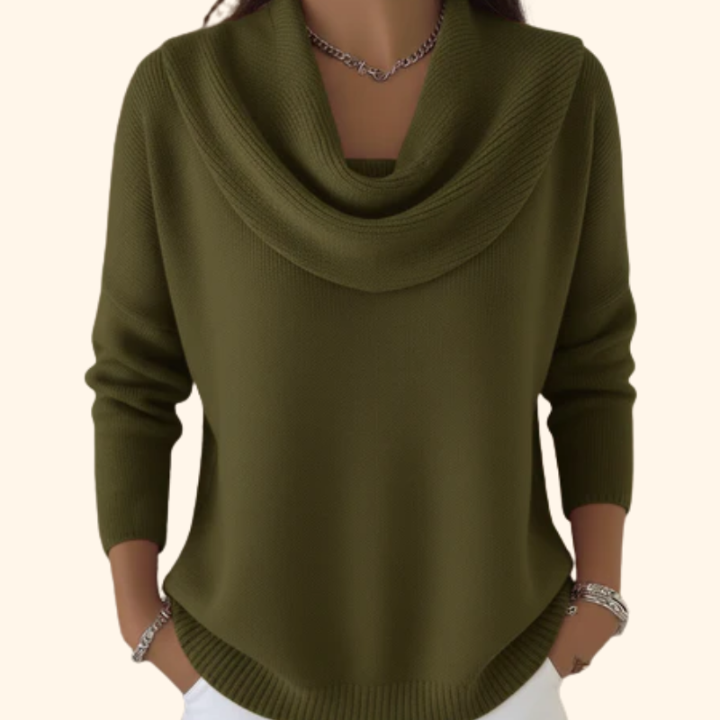 Classic soft relaxed jumper for women | Aveline -5