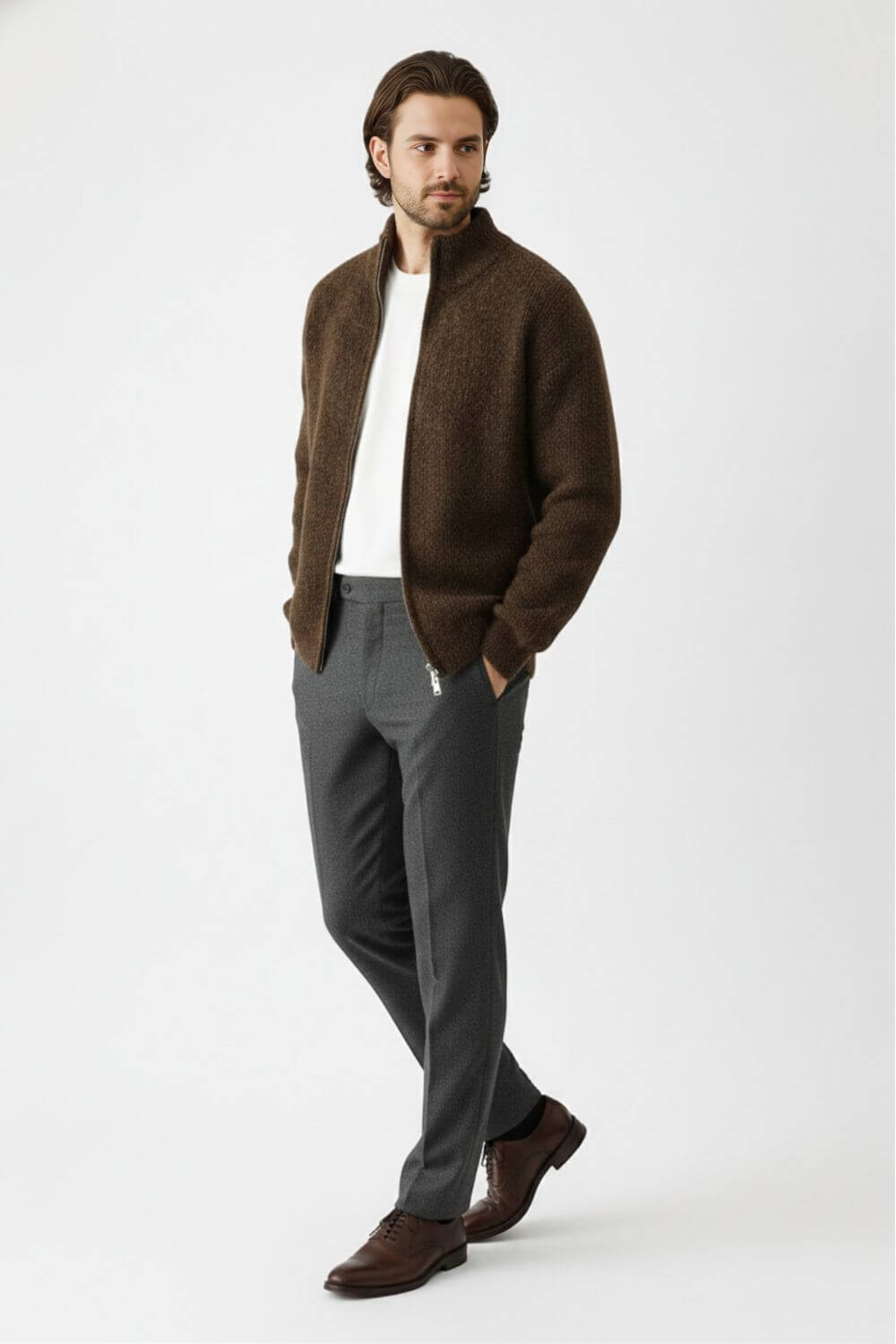 Soft relaxed knit jumper for men | Caurelle -3
