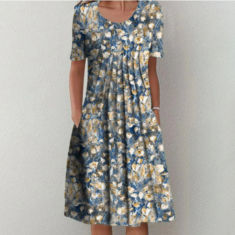 Classic elegant relaxed dress for women | Gigi -3