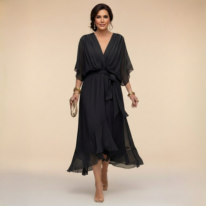 Classic flowy everyday dress for women | Arabella -2