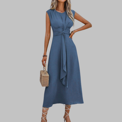 Classic everyday relaxed maxi dress for women | Reese -1
