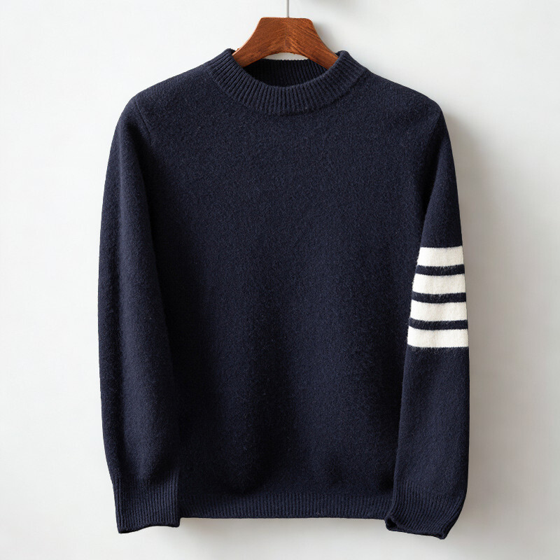 Classic cosy knit jumper for men | Lunero -5