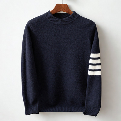 Classic cosy knit jumper for men | Lunero -5