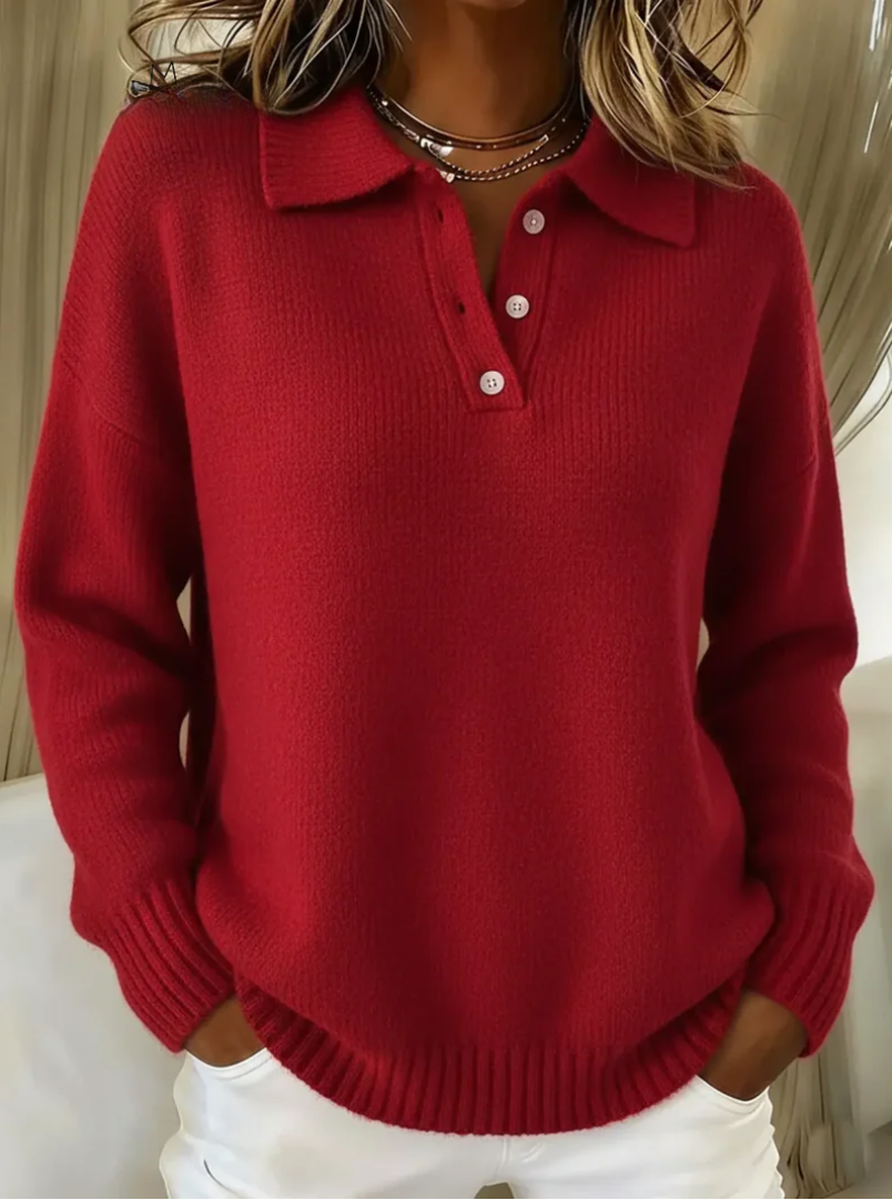 Classic relaxed knit jumper for women | Olivia -3