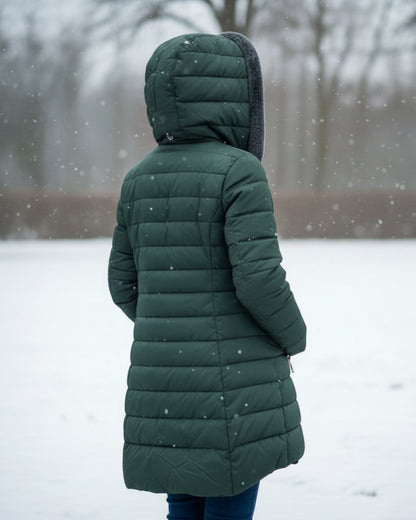 Warm lightweight insulated puffer jacket for women | Olivia -5