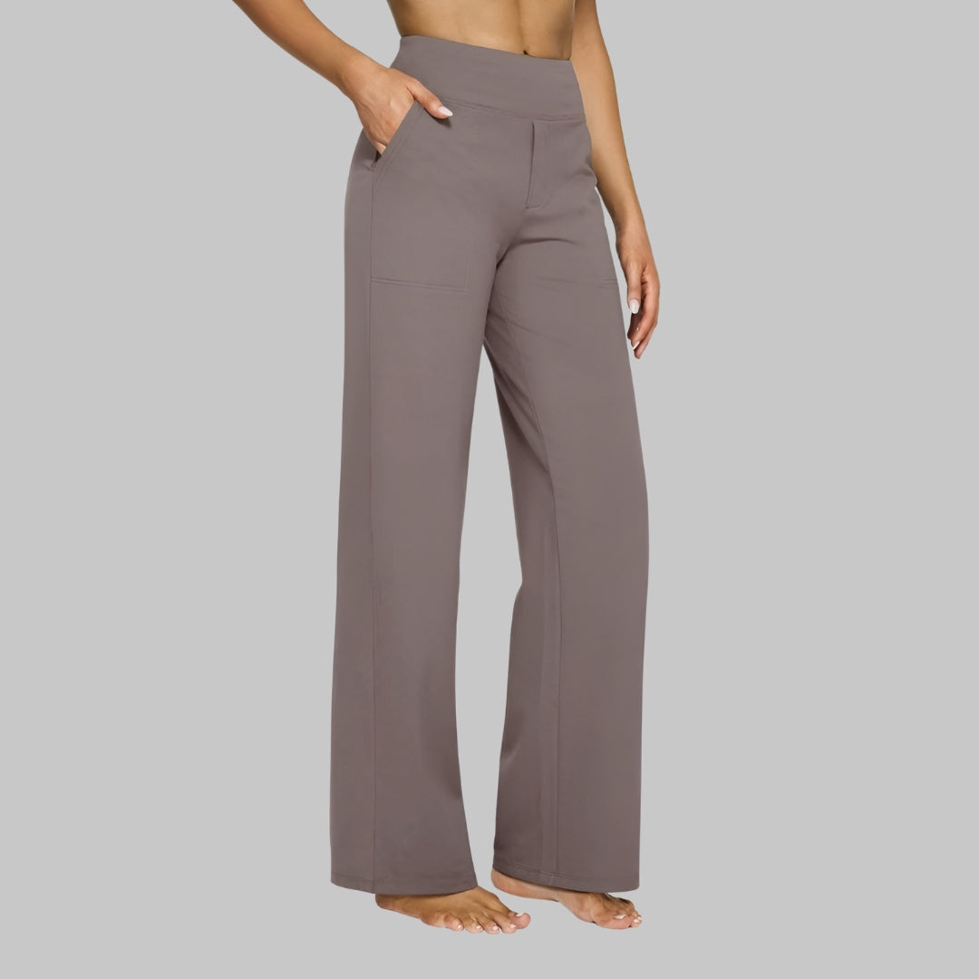 Classic everyday relaxed trousers for women | Adele -1