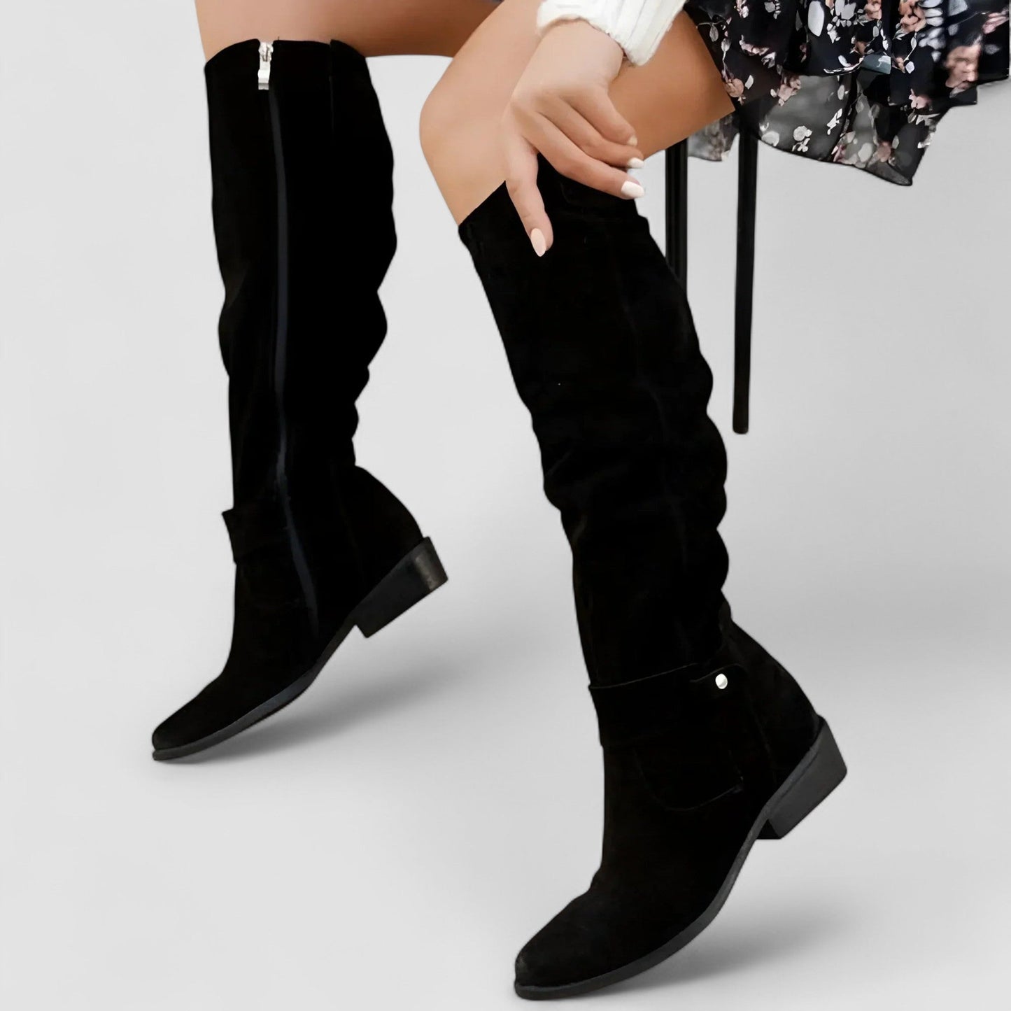 Comfortable rugged leather boots for women | Megan -7