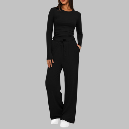 Classic smart relaxed trousers for women | Belle -8